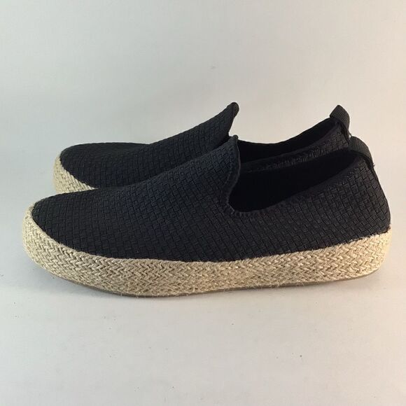 Enjoiya Journey womens espadrilles slip on shoes black size EU 41 US 11 - Picture 3 of 8